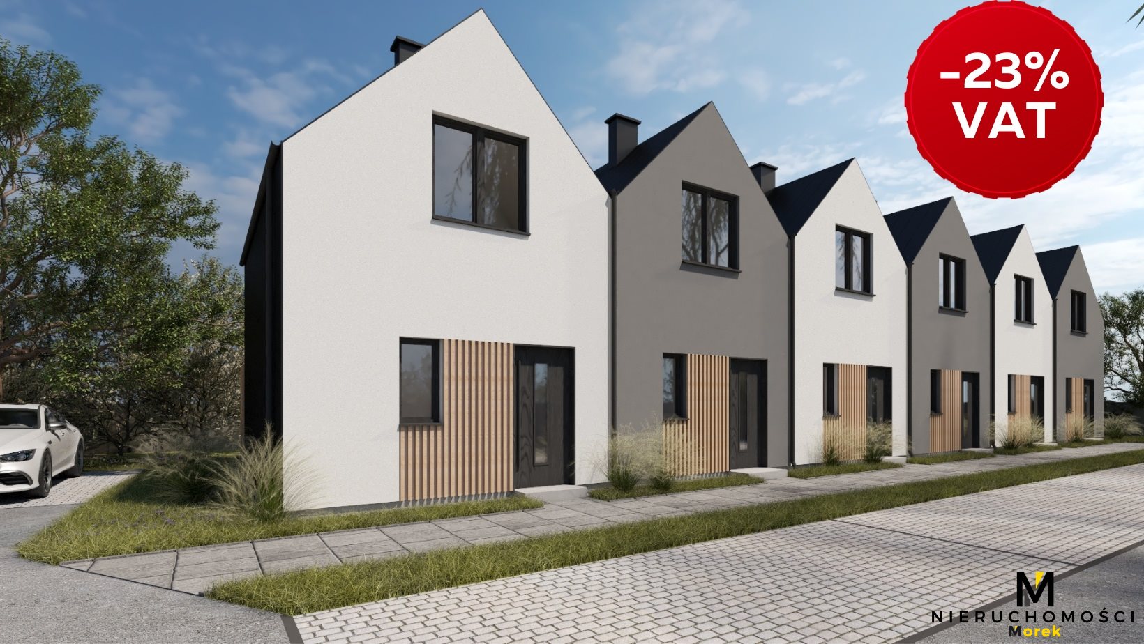 Domki nad morzem z parkingiem