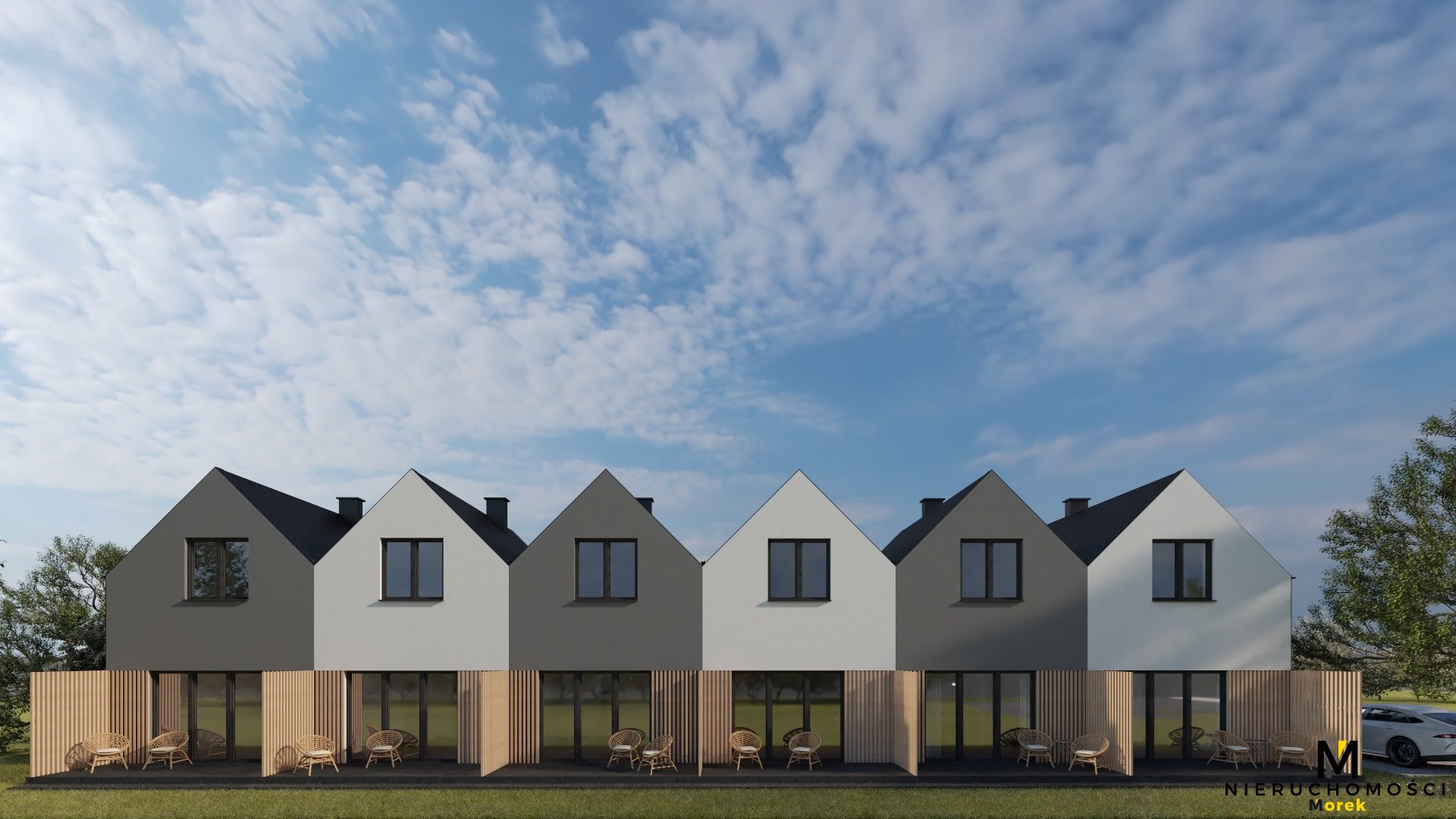 Domki nad morzem z parkingiem