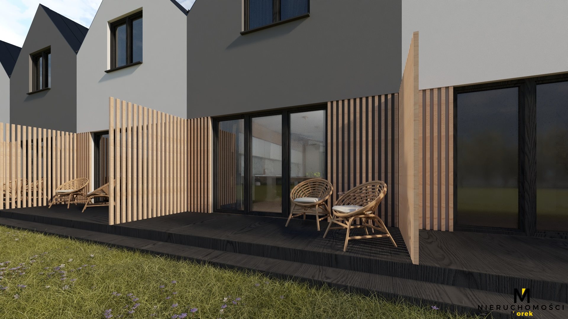 Domki nad morzem z parkingiem