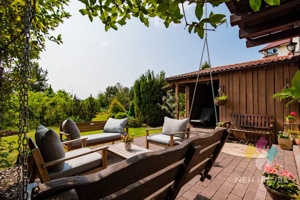 Mrągowo, zadbany dom z tarasem, ogród/sauna/balia