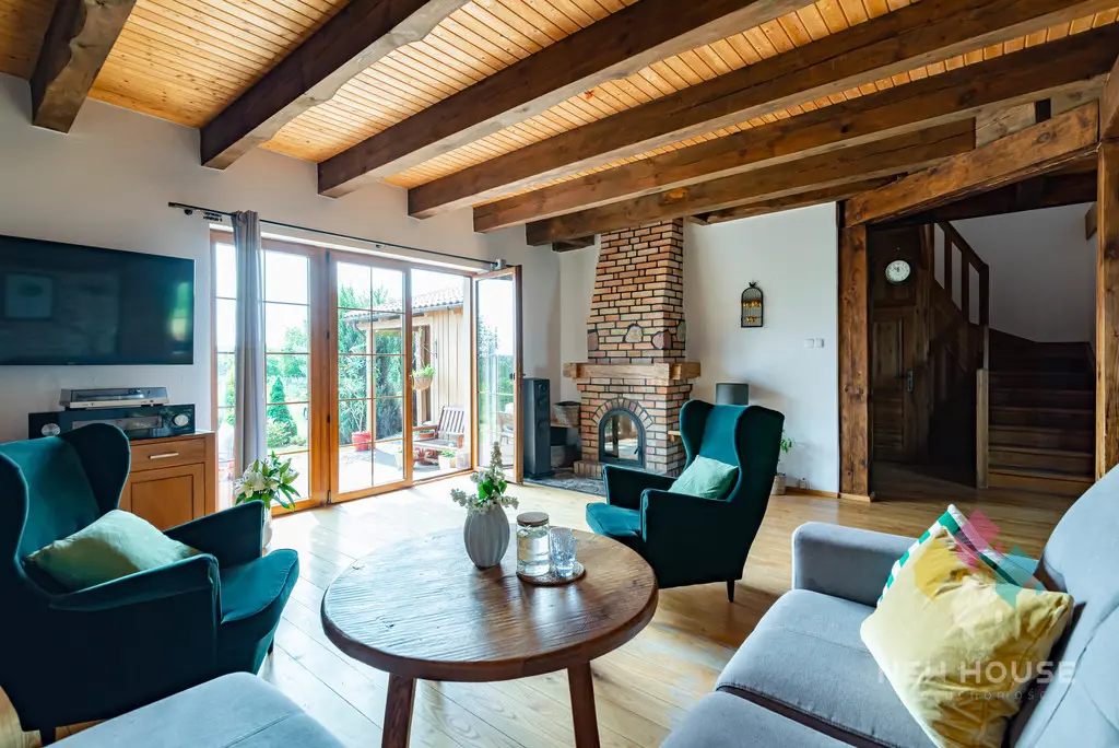 Mrągowo, zadbany dom z tarasem, ogród/sauna/balia