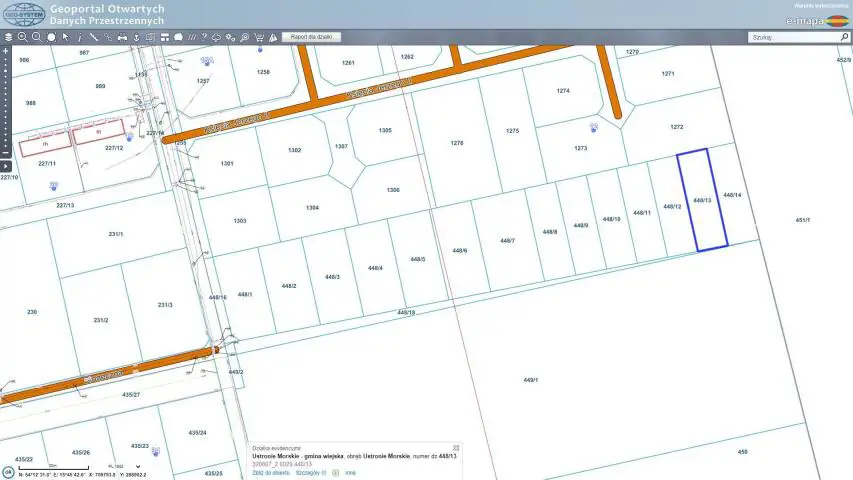 Działka budowlana w Ustr. Morski 950 m od morza
