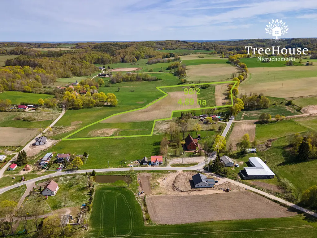 Malownicza działka w Glaznotach