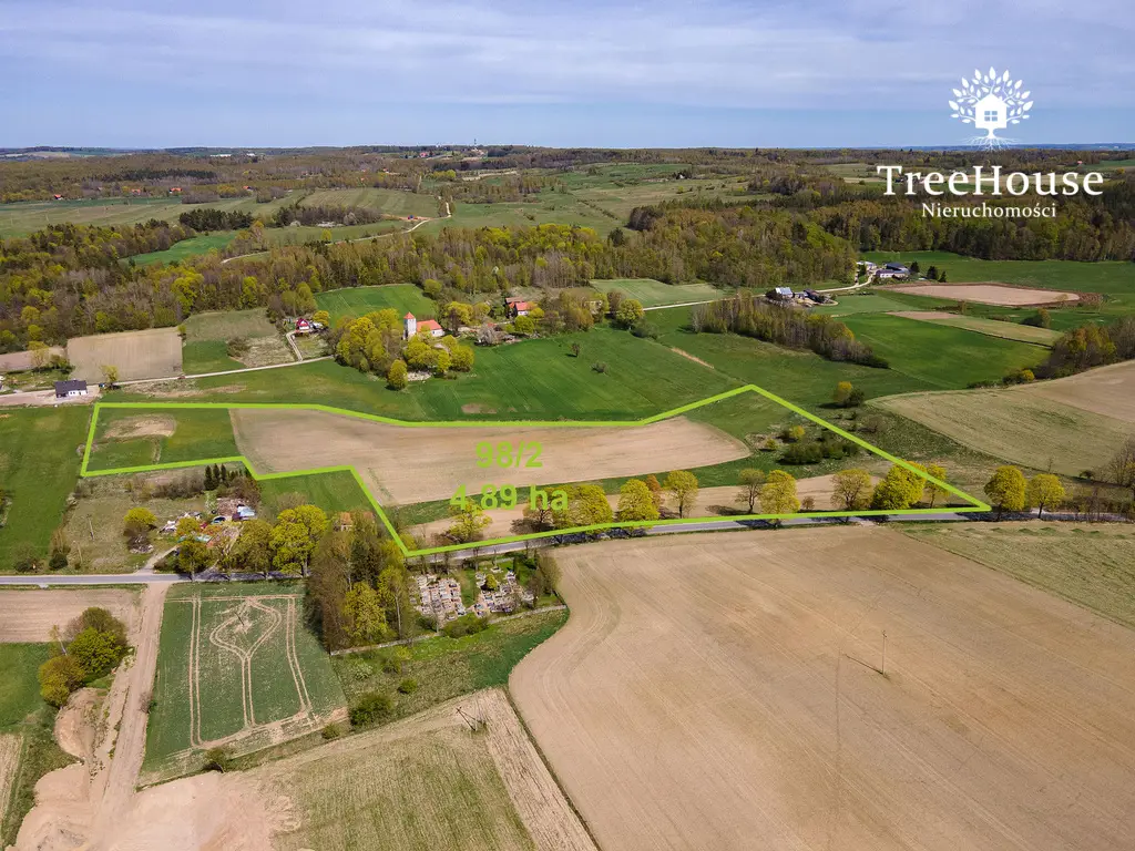 Malownicza działka w Glaznotach