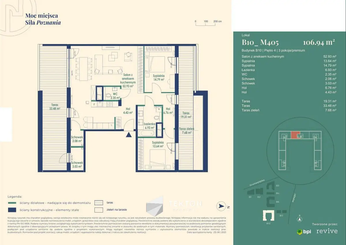 Przestronny apartament z tarasami na Łazarzu