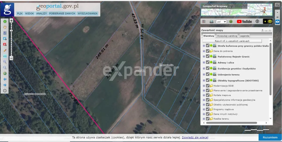 BLINNO DZIAŁKA 1,22 HA ROLNA