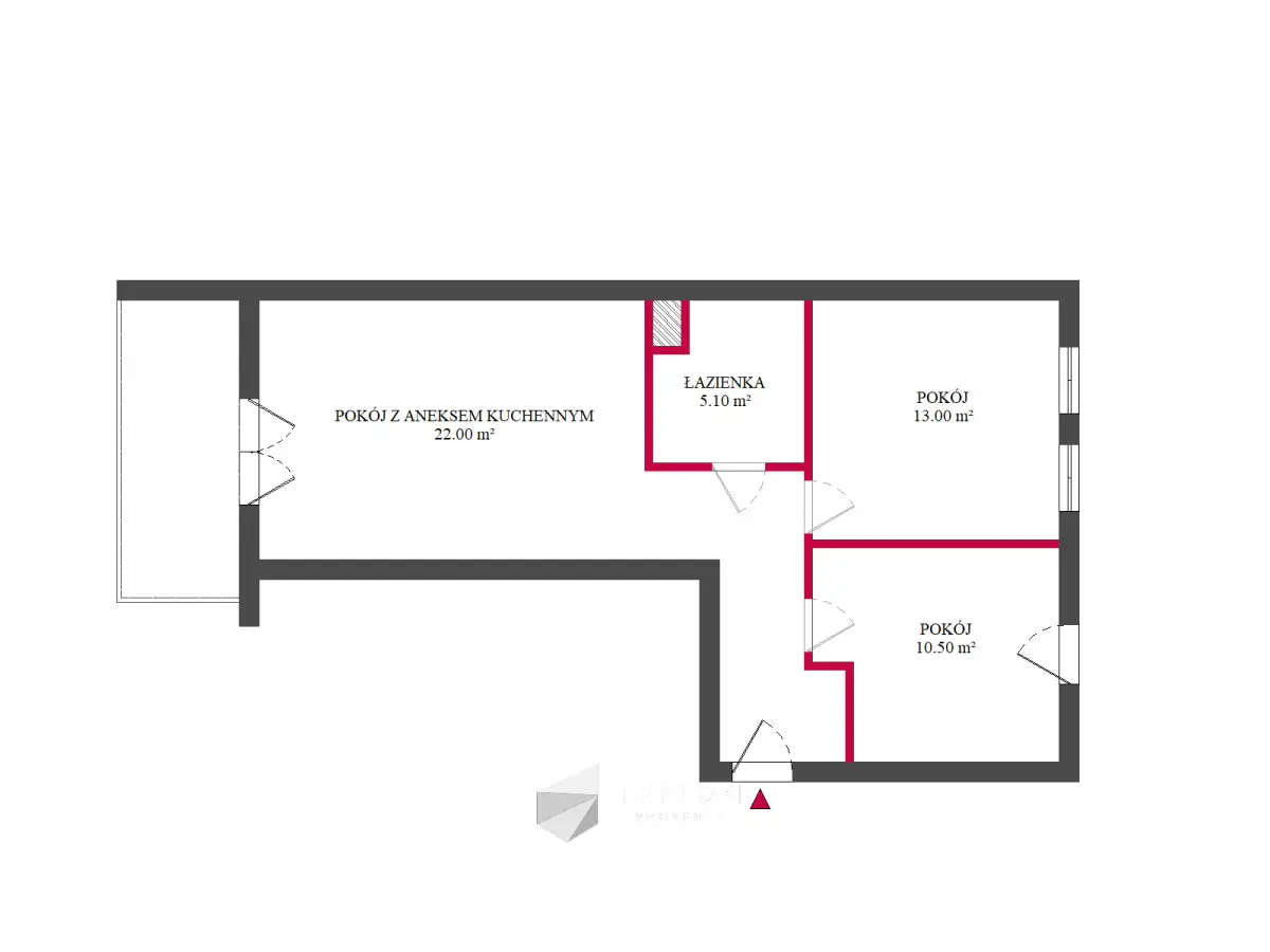 Funkcjonalny, 3-pokojowy układ, Winogrady