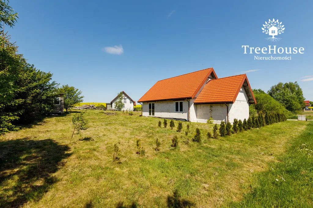 Dom w Stękinach w stanie surowym zamkniętym