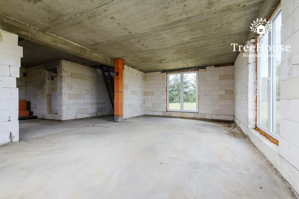 Dom w Stękinach w stanie surowym zamkniętym