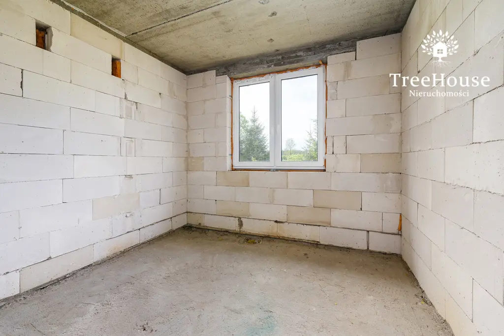 Dom w Stękinach w stanie surowym zamkniętym