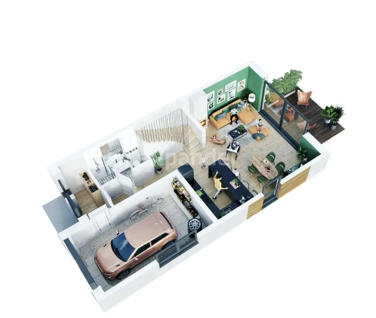 Dom w zabudowie szeregowej Os. Polesie Kunowice