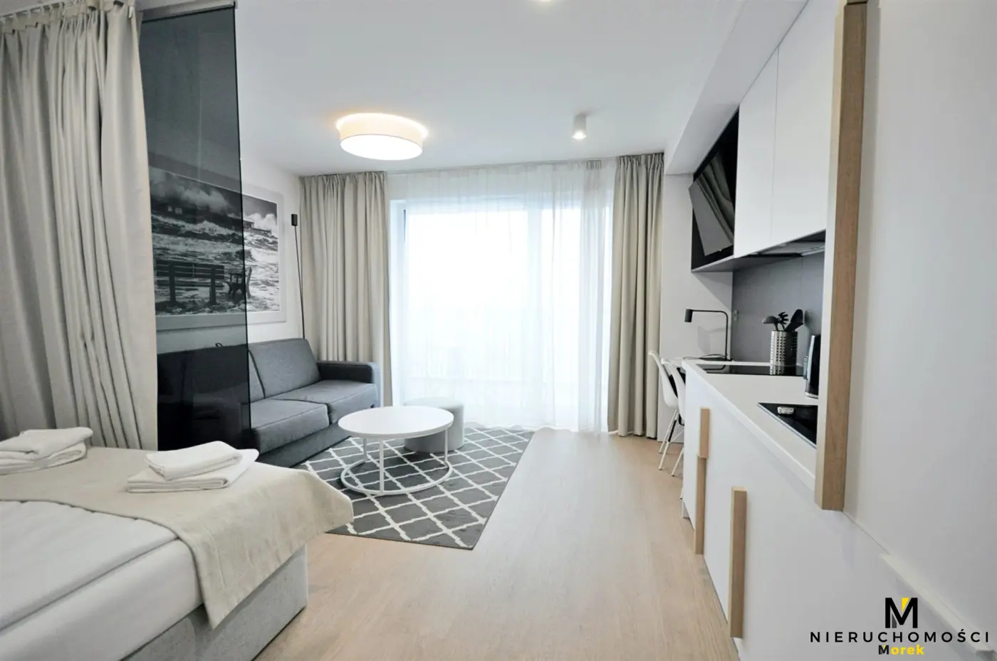 Nowoczesne, jednopokojowe mieszkanie w centrum