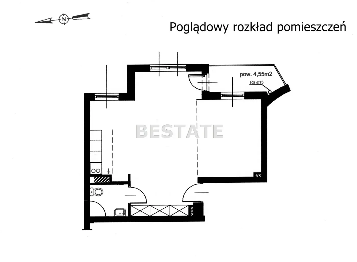 Lokal 45 m. kw, biuro/ usługi, Gaj/Armii Krajowej