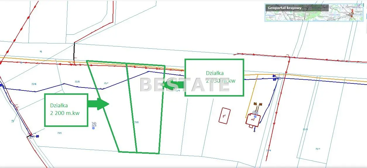 Działka rolno-budowlana 15 km od Pabianic