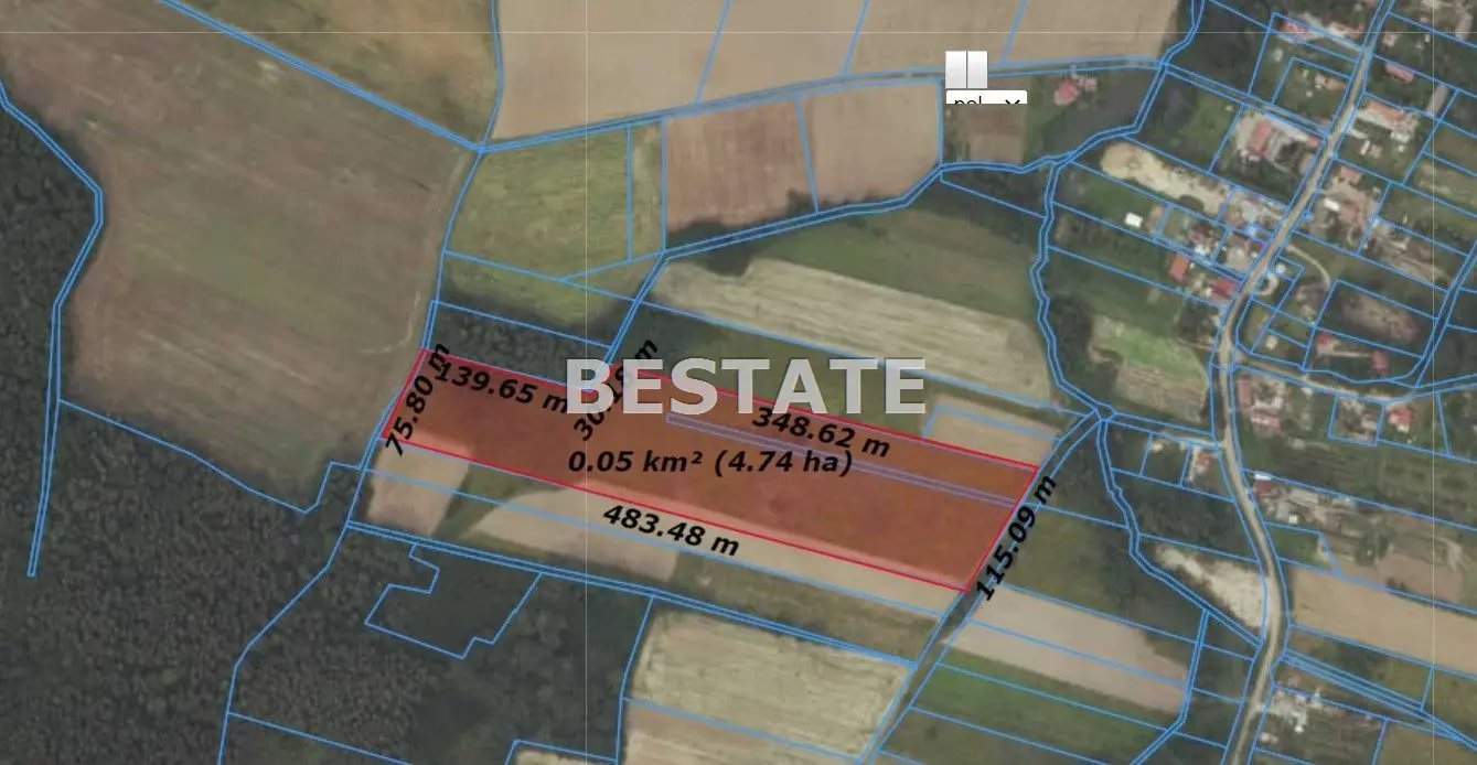 Działka rolna 5,43 ha w gminie Oborniki Śląskie