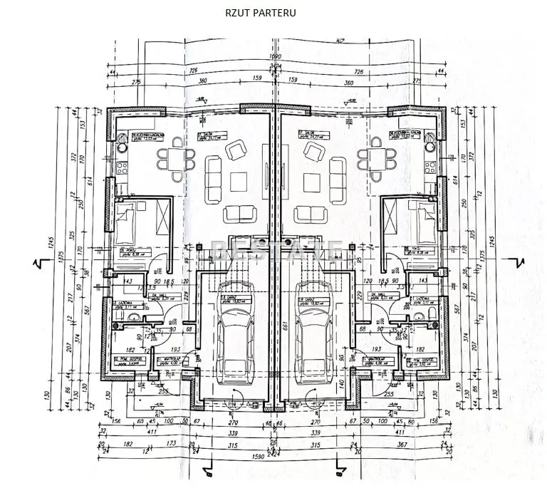 Dom w zabudowie bliźniaczej, st. deweloperski