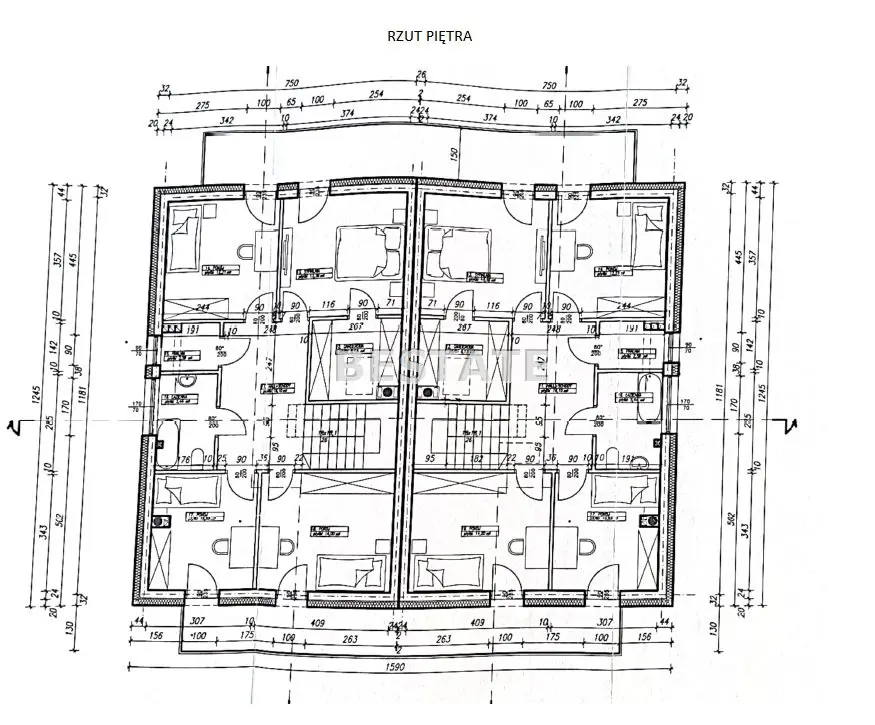 Dom w zabudowie bliźniaczej, st. deweloperski