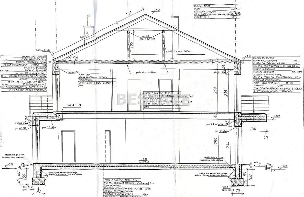 Dom w zabudowie bliźniaczej, st. deweloperski