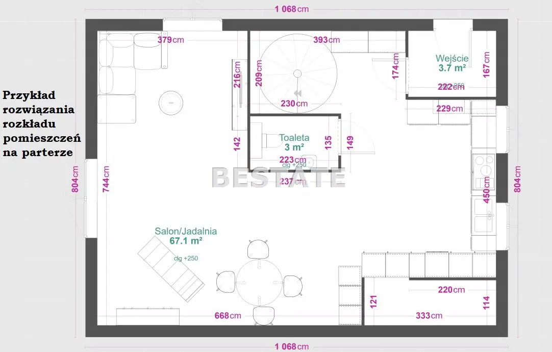 Mały dom w centrum miasta