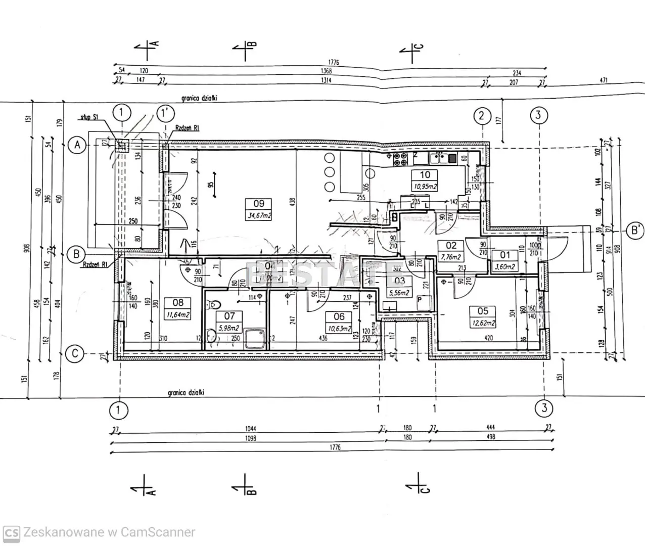 Parterowy, funkcjonalny dom w stanie deweloperskim