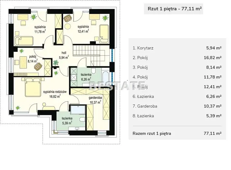 Wolnostojący 5-pokojowy dom, blisko lasu
