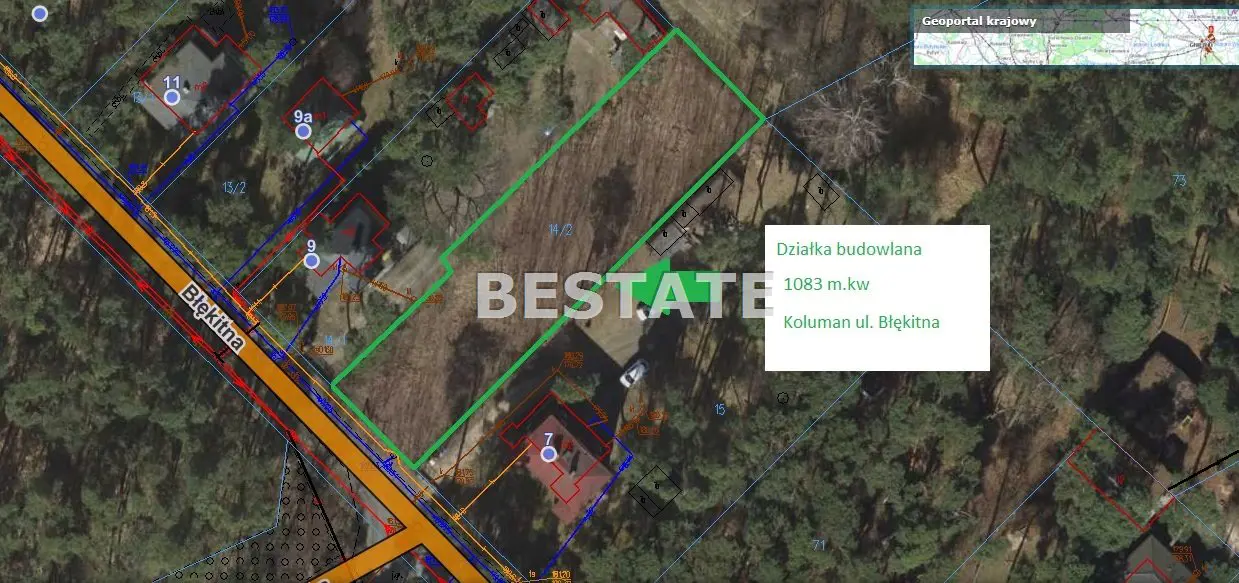 Działka pod zabudowę mieszkaniową Łask-Kolumna