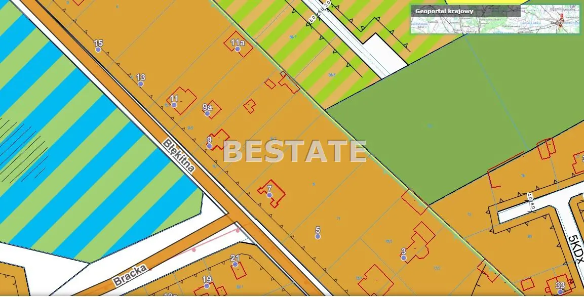 Działka pod zabudowę mieszkaniową Łask-Kolumna