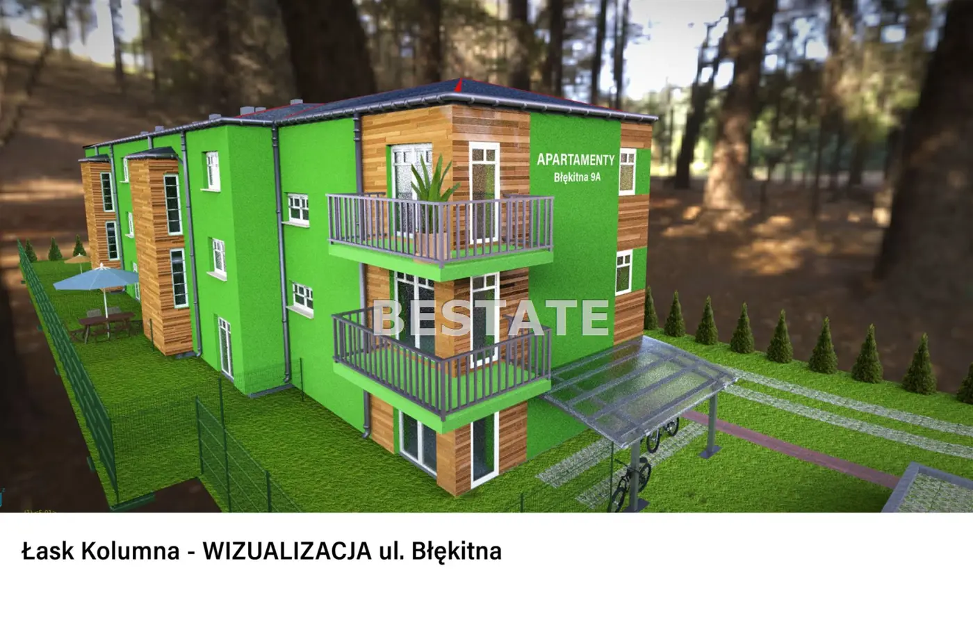 Działka pod zabudowę mieszkaniową Łask-Kolumna