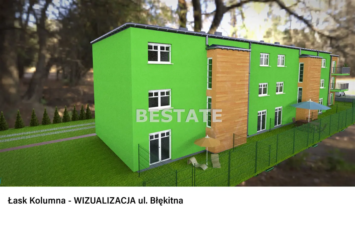 Działka pod zabudowę mieszkaniową Łask-Kolumna