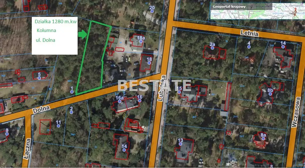 Budowlana 1280 m.kw, TOP lokalizacja, Kolumna