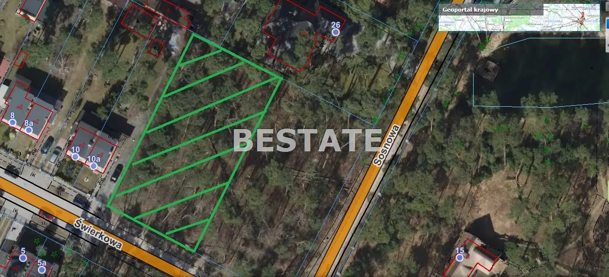 Atrakcyjna działka w centrum Kolumny, Świerkowa