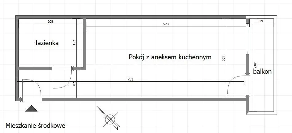 3 KAWALERKI W JEDNYM MIESZKANIU