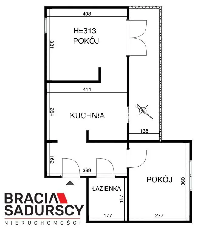 KLIMATYCZNE 2-POKOJOWE Z DUŻYM BALKONEM