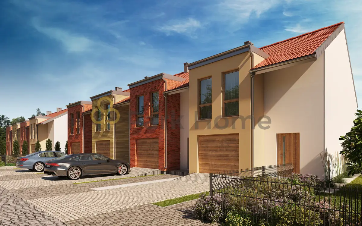 Ruszowice, segment skrajny z garażem, 116m2