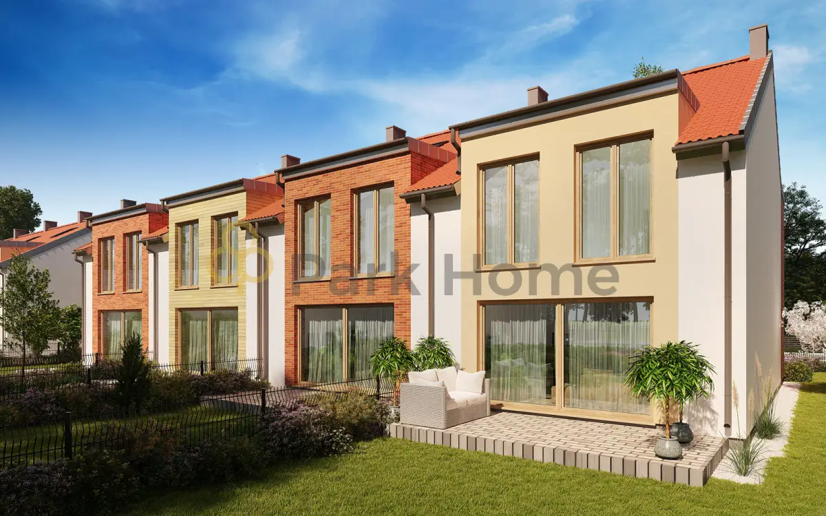 Ruszowice, segment skrajny z garażem, 116m2