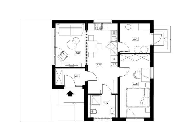 Dom na sprzedaż, 54,8m2, Szczecin