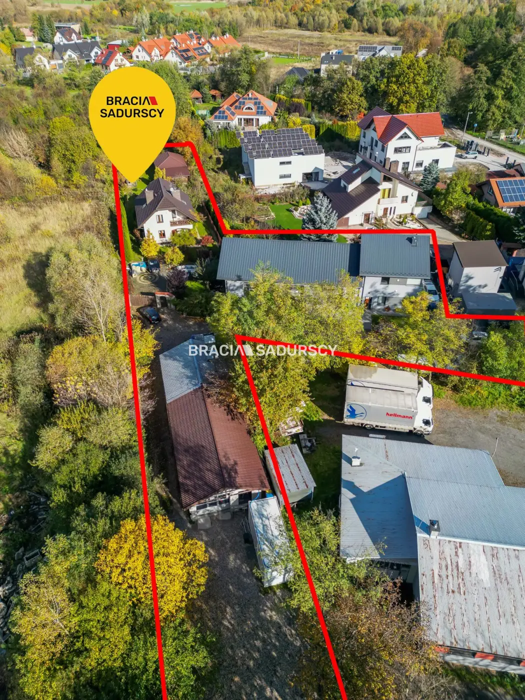 Nieruchomość inwestycyjna-dwie hale dom