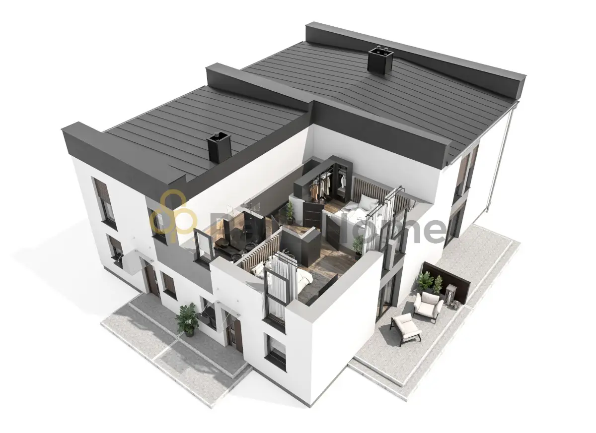 Nowy dom z widokiem na jeziora