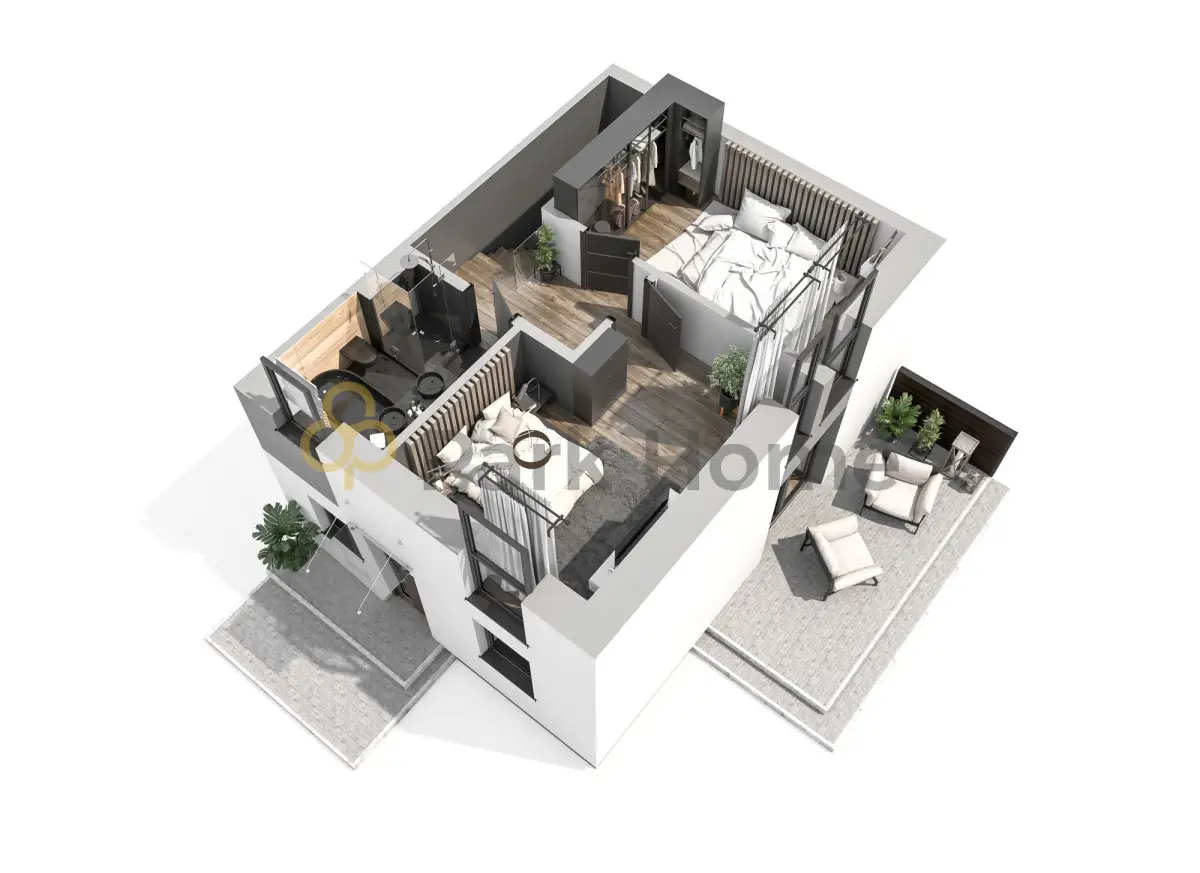 Nowy dom z widokiem na jeziora