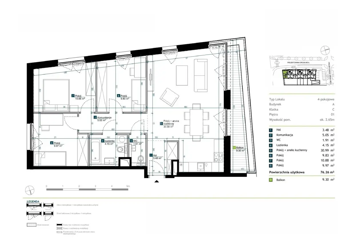 Przestronne i jasne 4 pokoje na Bemowie