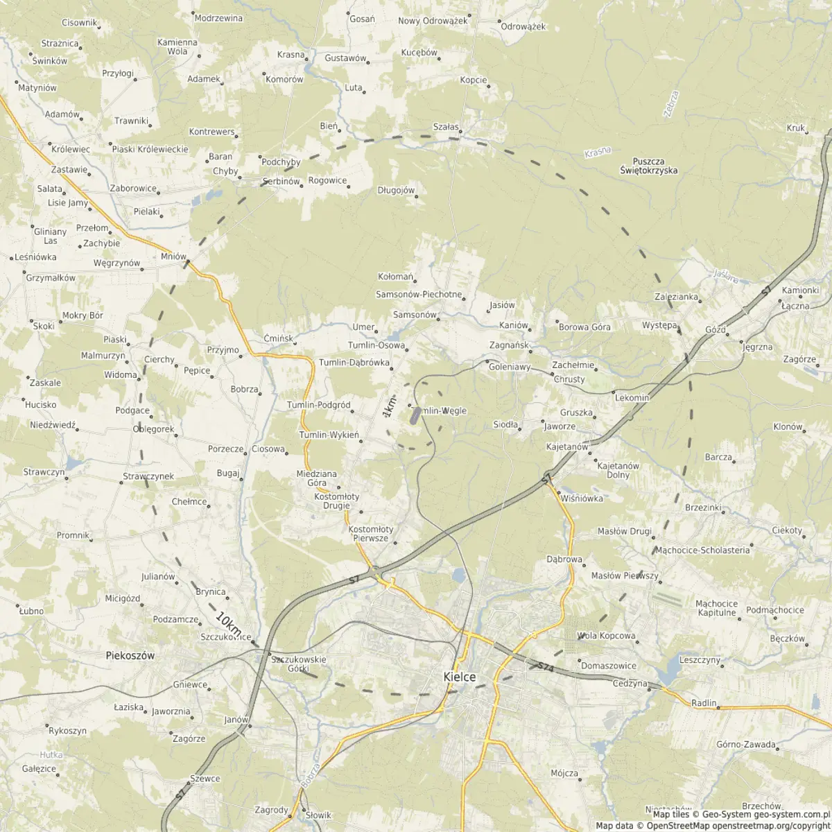 Atrakcyjna działka rolno-budowlana Tumlin W. –7422 m², MPZP, Media, Komunikacja