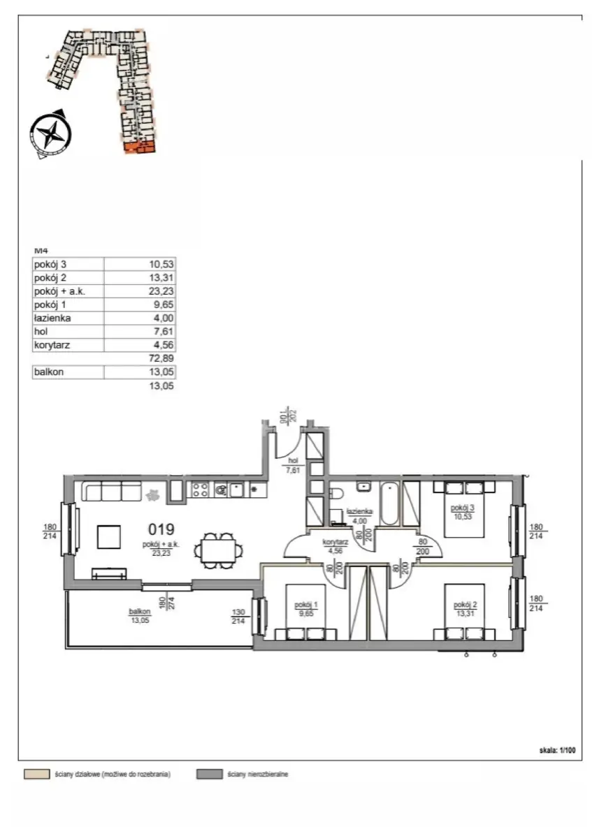 Dwustronny apartament