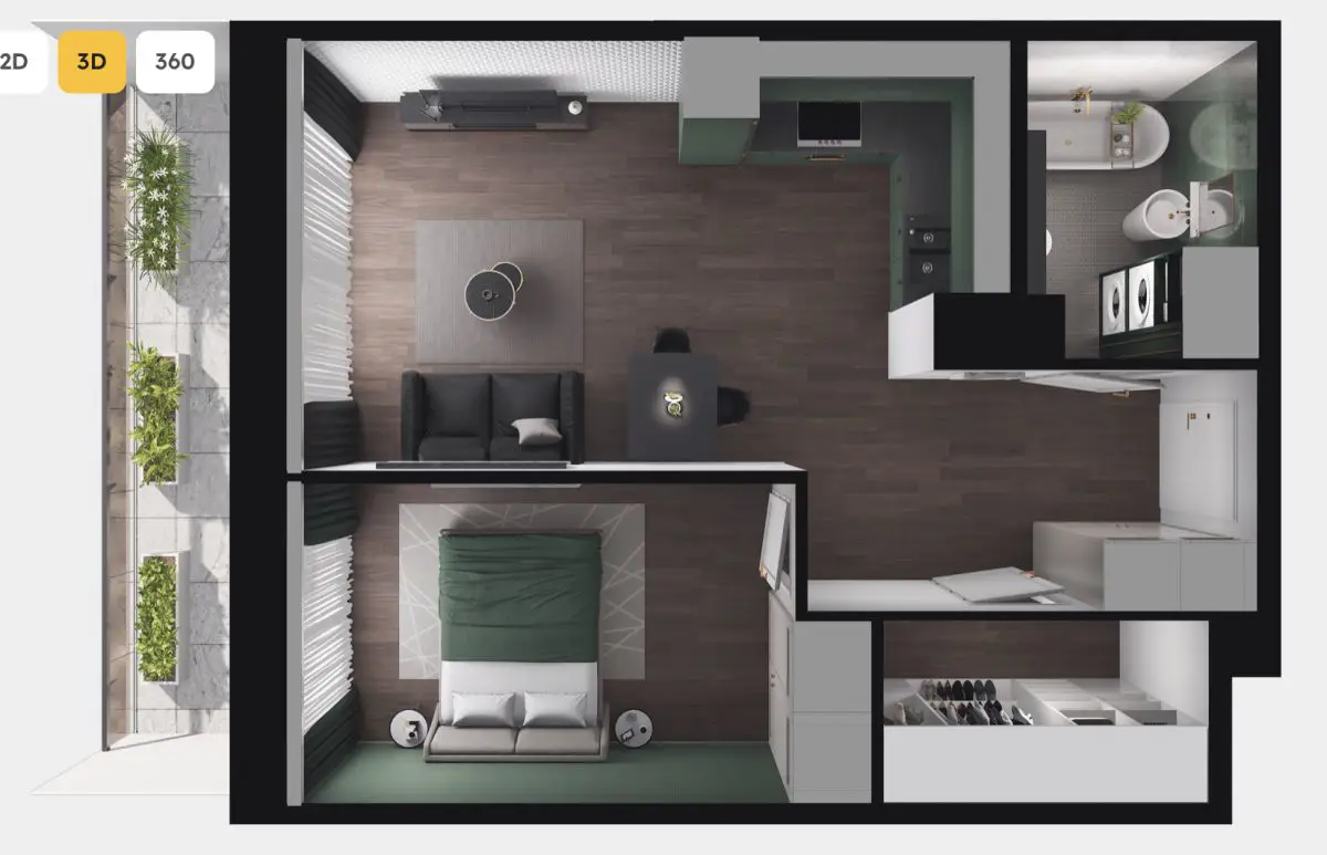 2 pokoje z dużym balkonem |Oddanie 2025