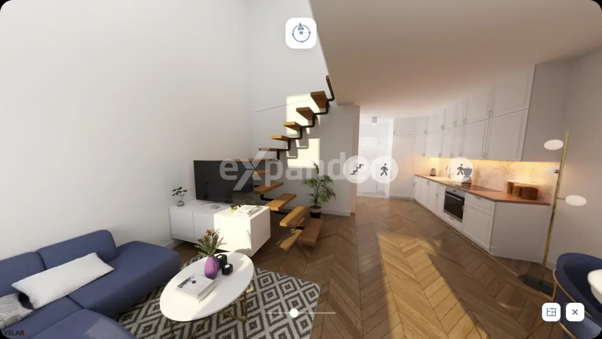 3 POKOJE 57,27 m2 JAR Z ANTRESOLĄ 2 BALKONY