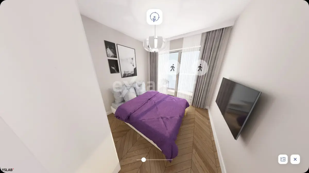 3 POKOJE 57,27 m2 JAR Z ANTRESOLĄ 2 BALKONY