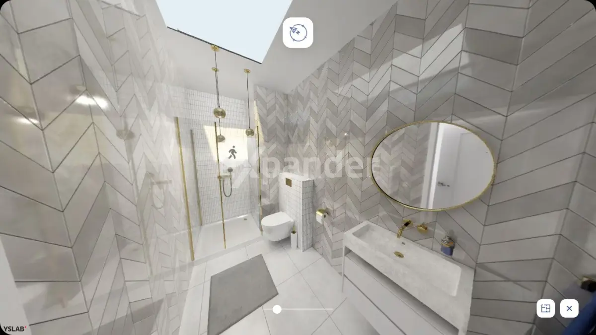 3 POKOJE 57,27 m2 JAR Z ANTRESOLĄ 2 BALKONY