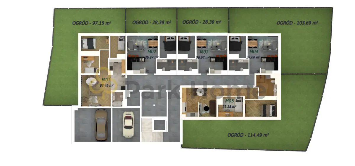 Mieszkanie, 2 pokoje 37 m² na sprzedaż - Rydzyna