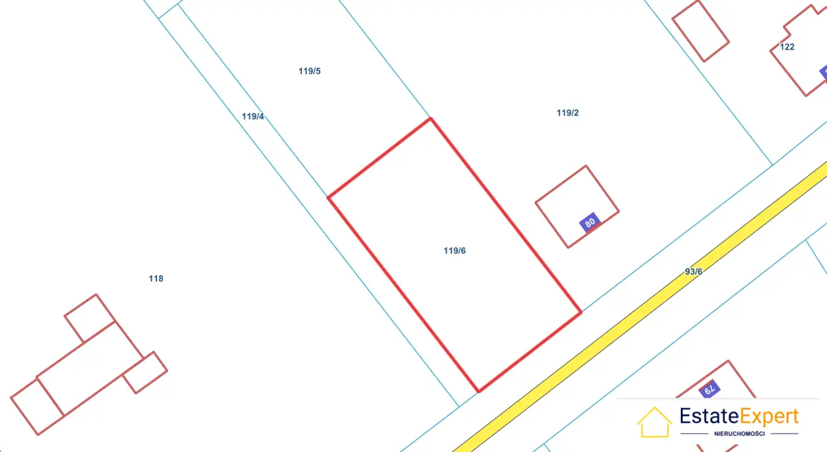 Działka budowlana w Zaleziance gm. łaczna