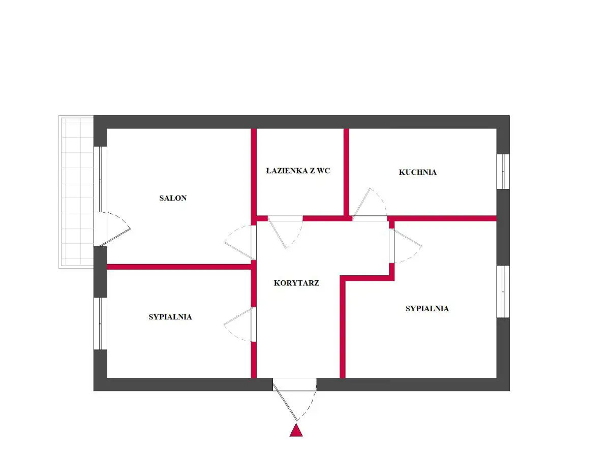 Trzypokojowe mieszkanie blisko uczelni