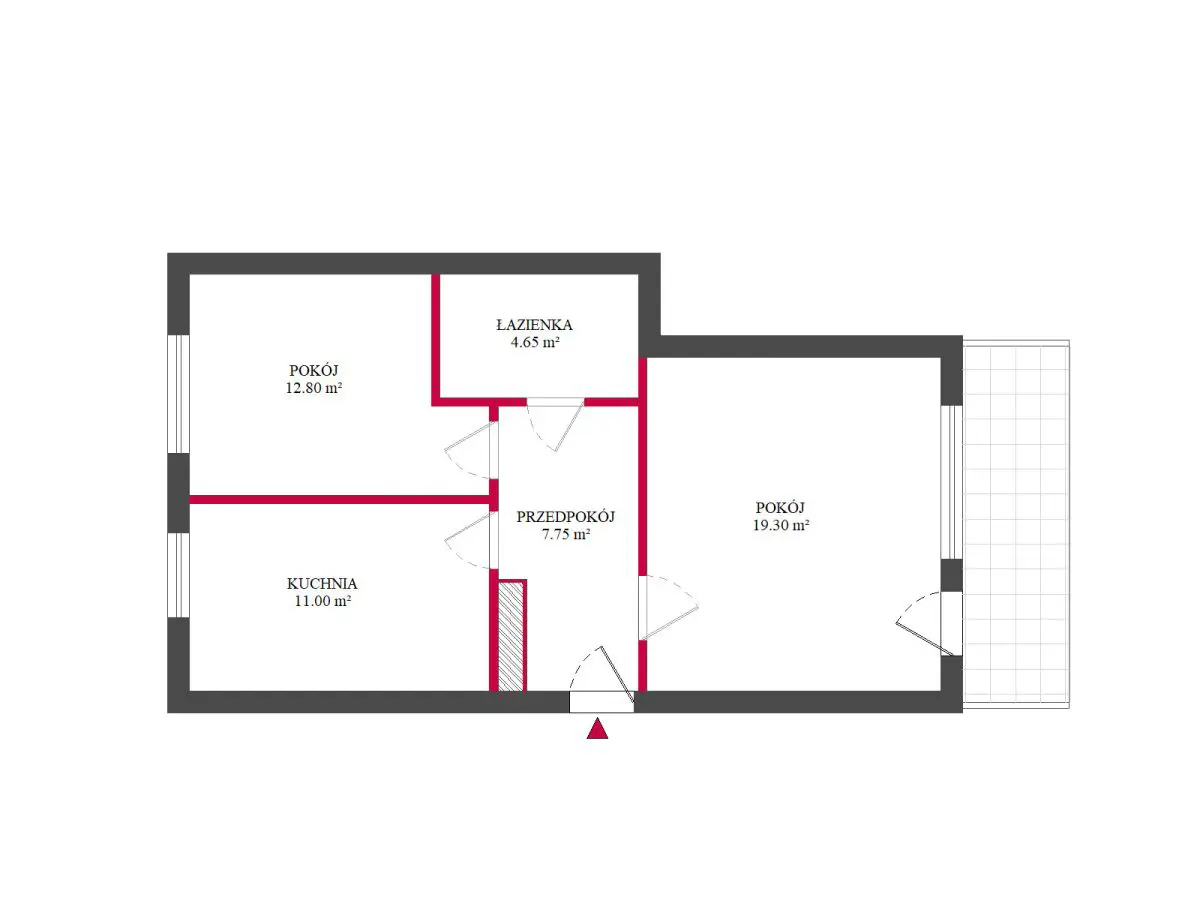 Przestronne 2 pokojowe mieszkanie w cichej okolicy